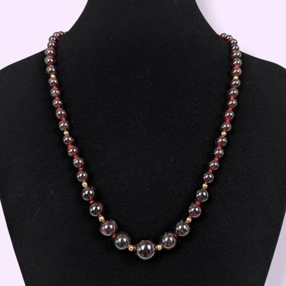 Stauer Genuine Garnet Beaded Demi Parure - Picture 5 of 10